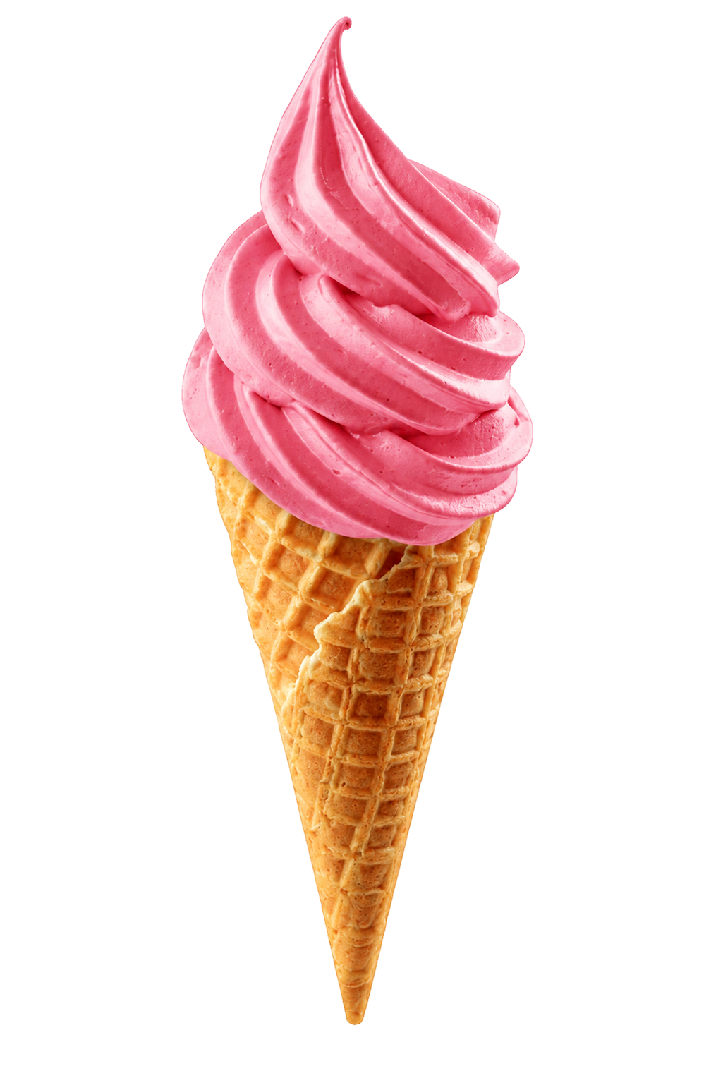 Cornet de glace à l'italienne torsadée