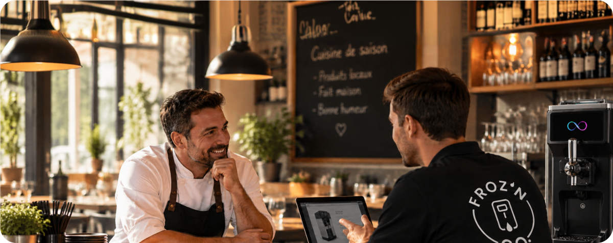 Échange avec un expert FROZ'N CO au comptoir